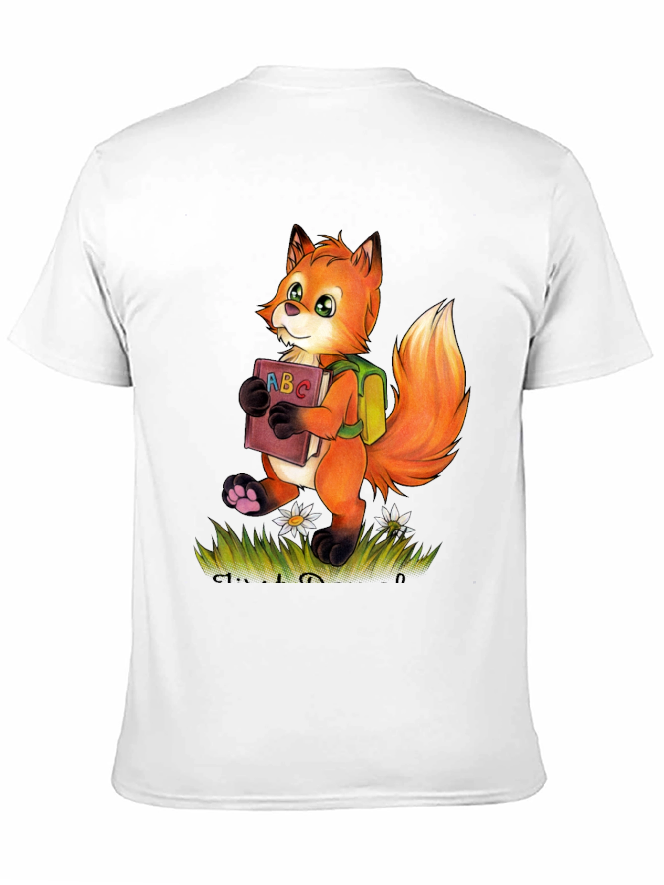 Fox with ABC Book T-Shirt