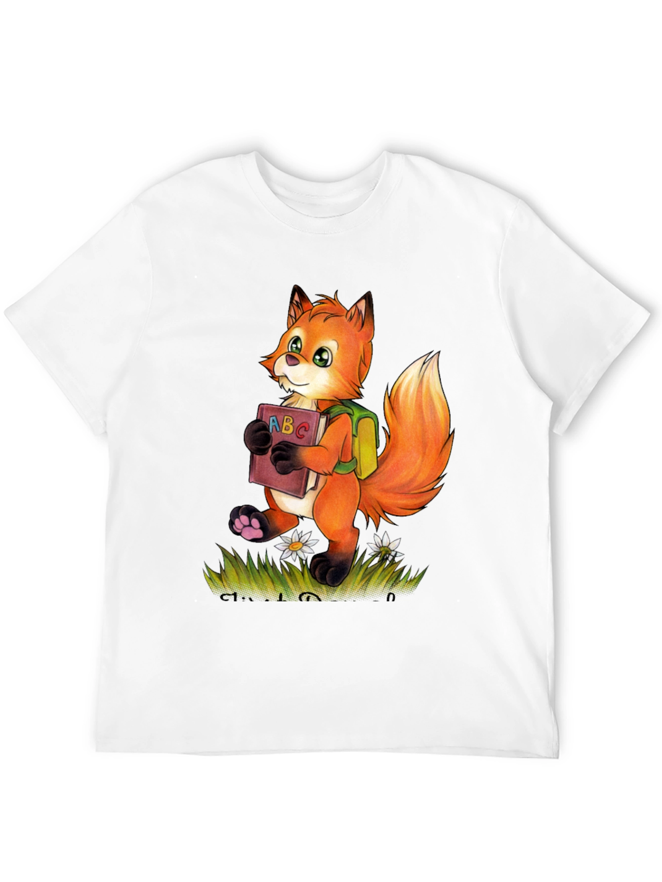 Fox with ABC Book T-Shirt