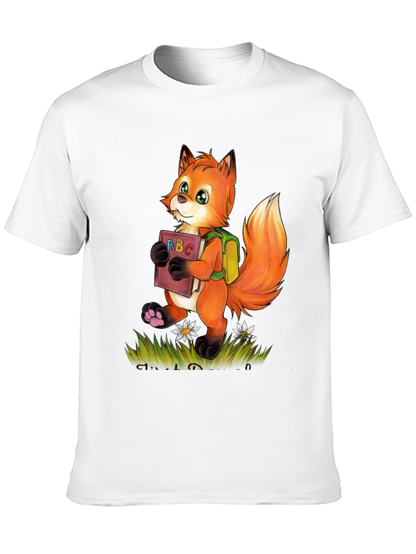 Fox with ABC Book T-Shirt