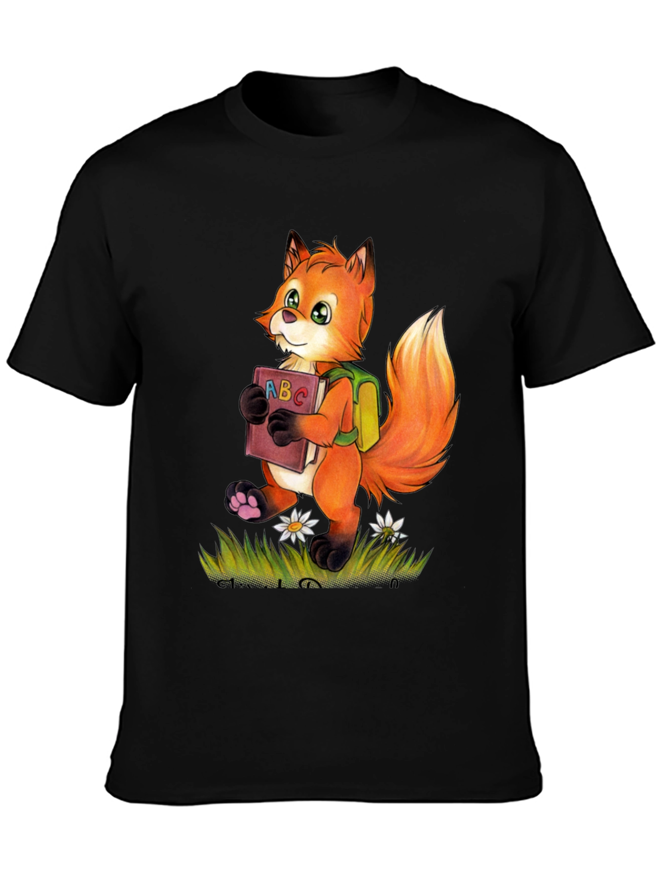Fox with ABC Book T-Shirt