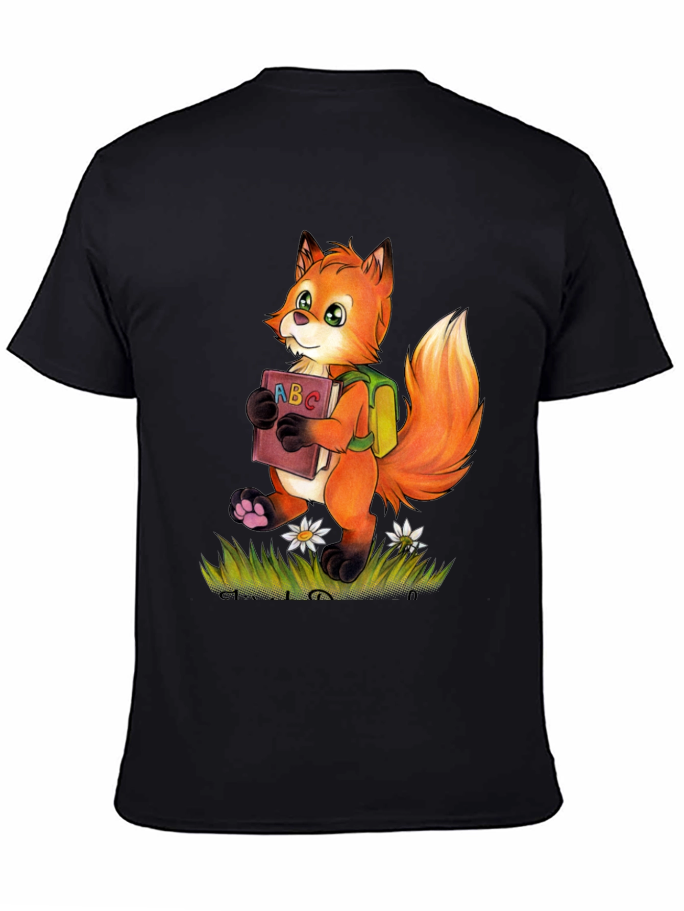Fox with ABC Book T-Shirt