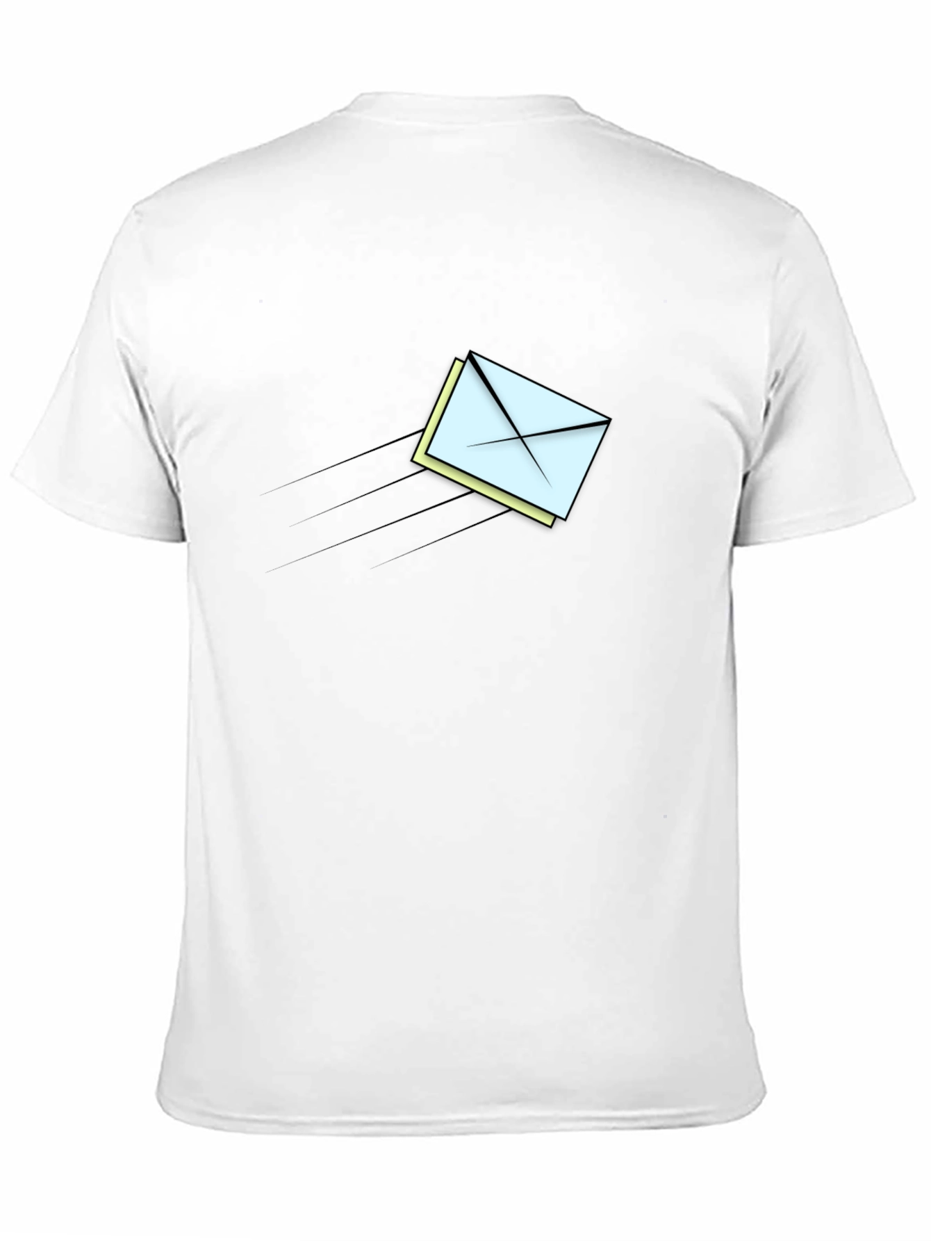 Mens Graphic T-Shirt - Flying Envelope Design
