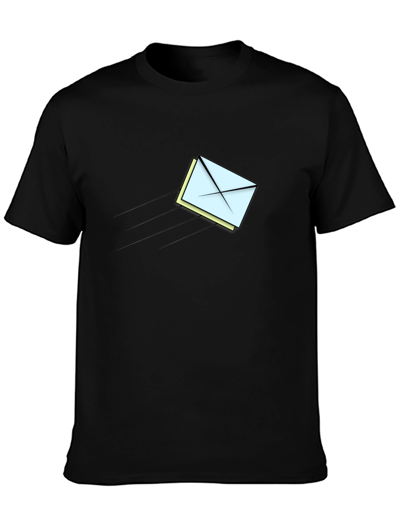 Mens Graphic T-Shirt - Flying Envelope Design