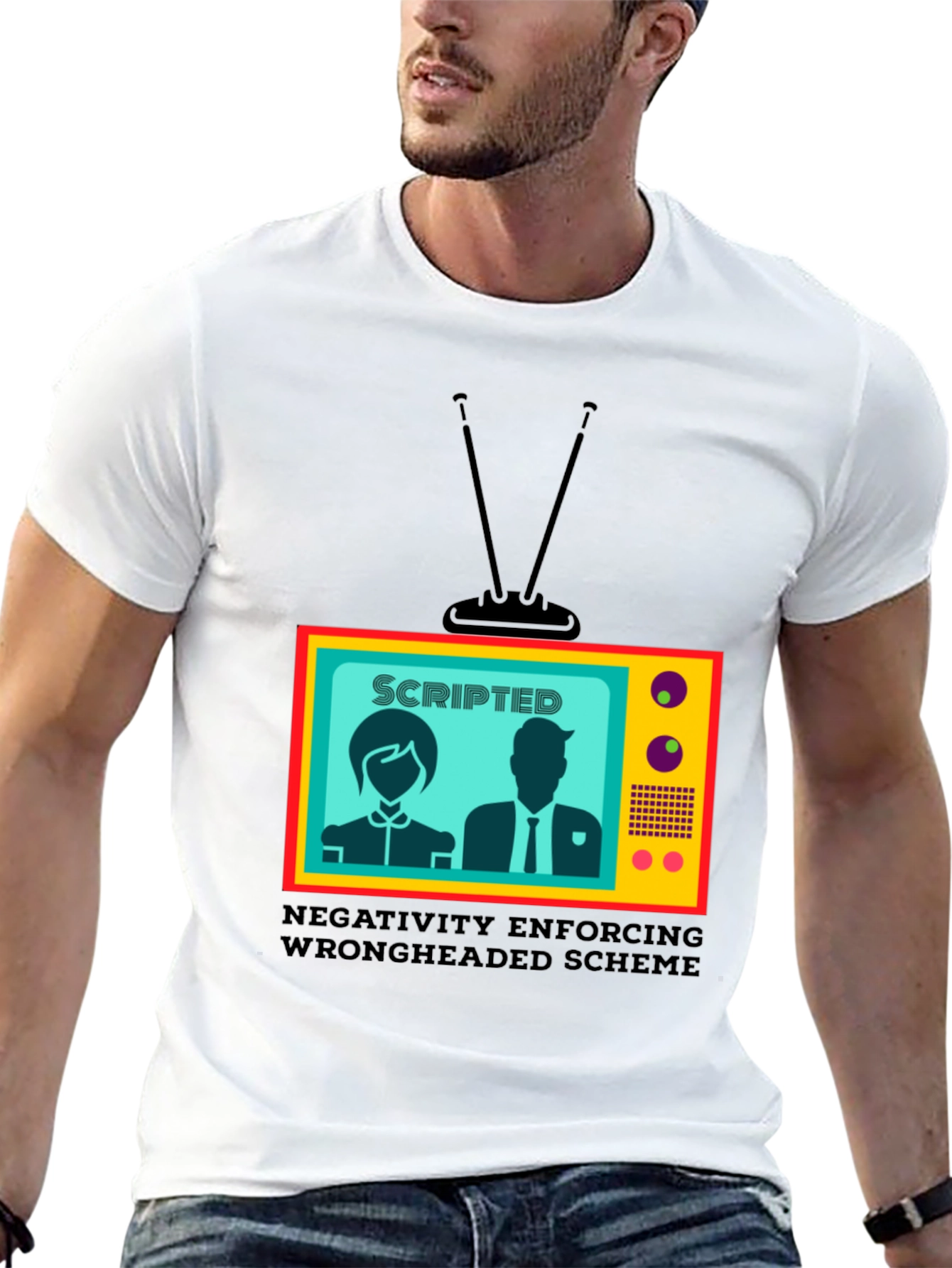 Scripted TV Show T-Shirt - Enforcing Wrongheaded Scheme