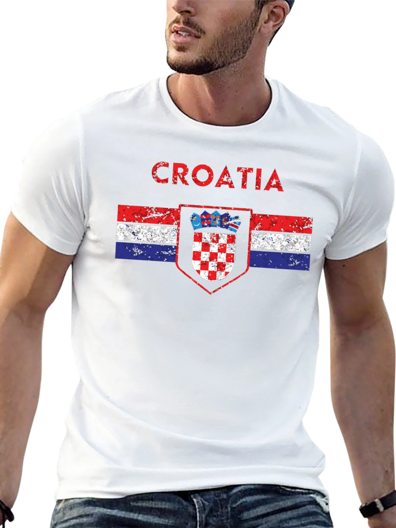 Croatia Flag Graphic T-Shirt