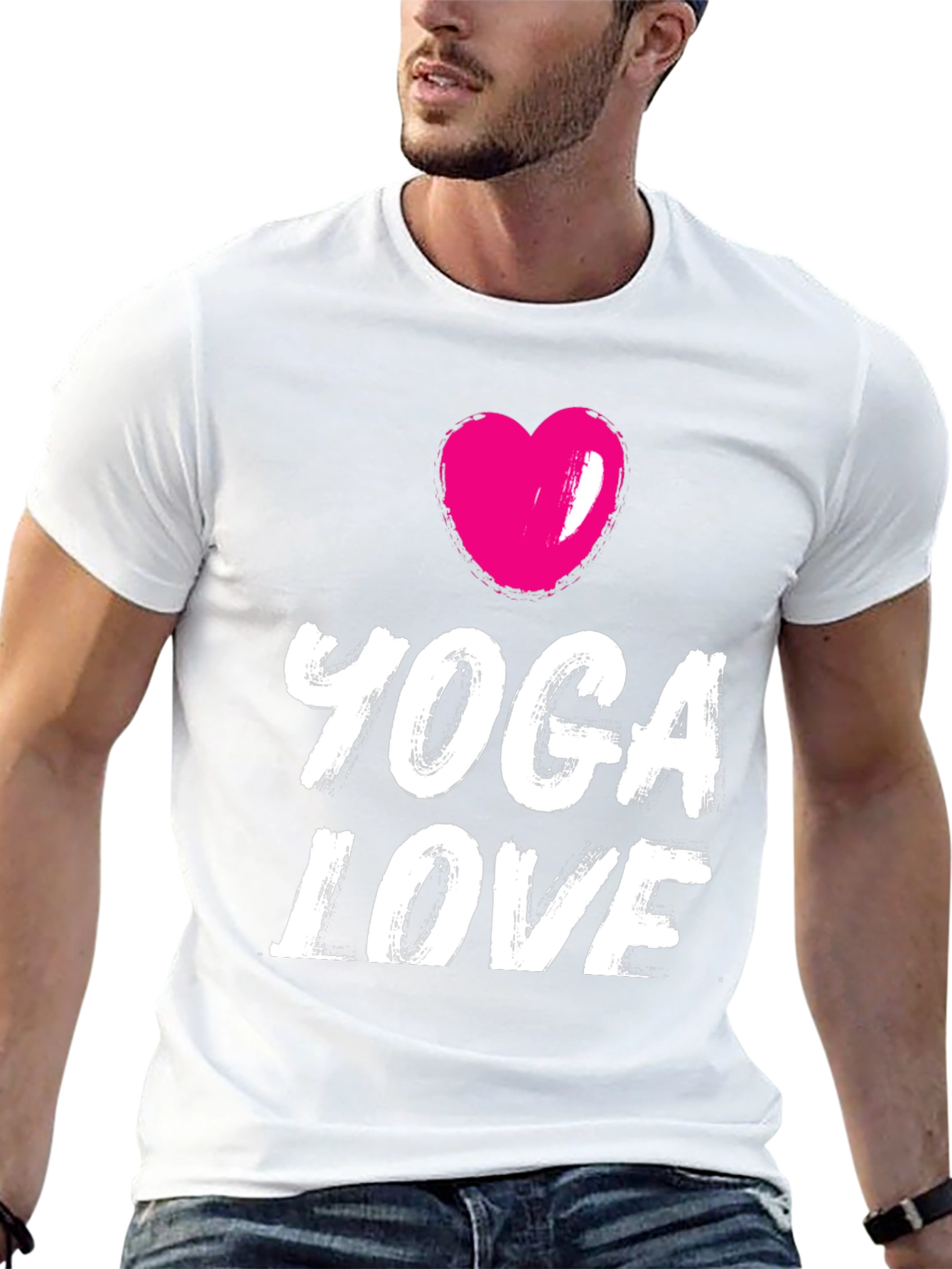 Yoga Love Graphic Tee - Black