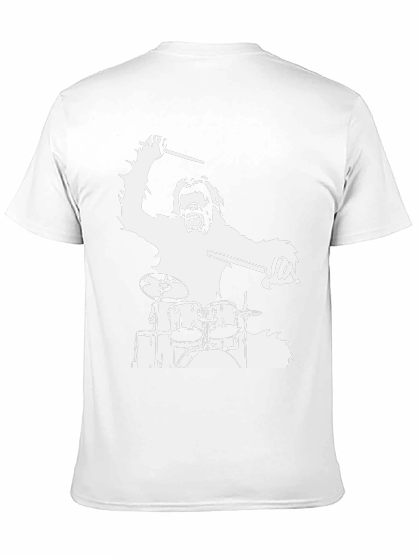 Drummer Bigfoot Graphic Tee - Black Cotton T-Shirt
