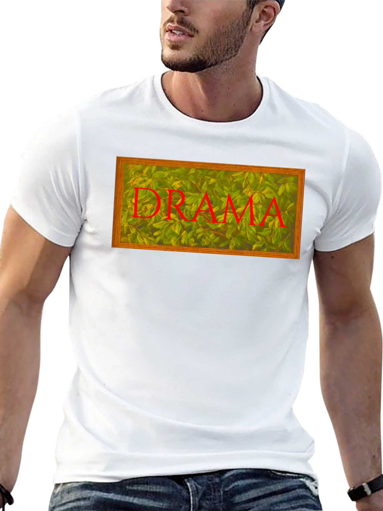 Drama Leaves T-Shirt - Unique Design