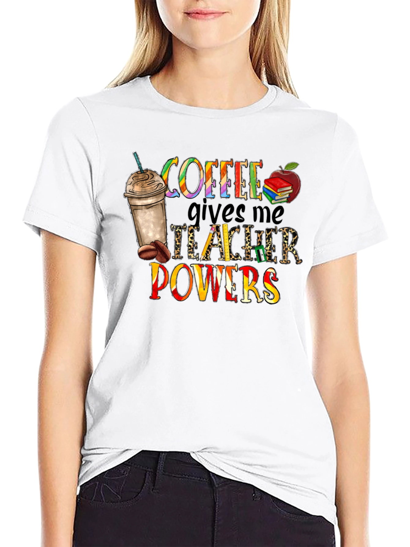 Coffee Teacher Powers Graphic Tee