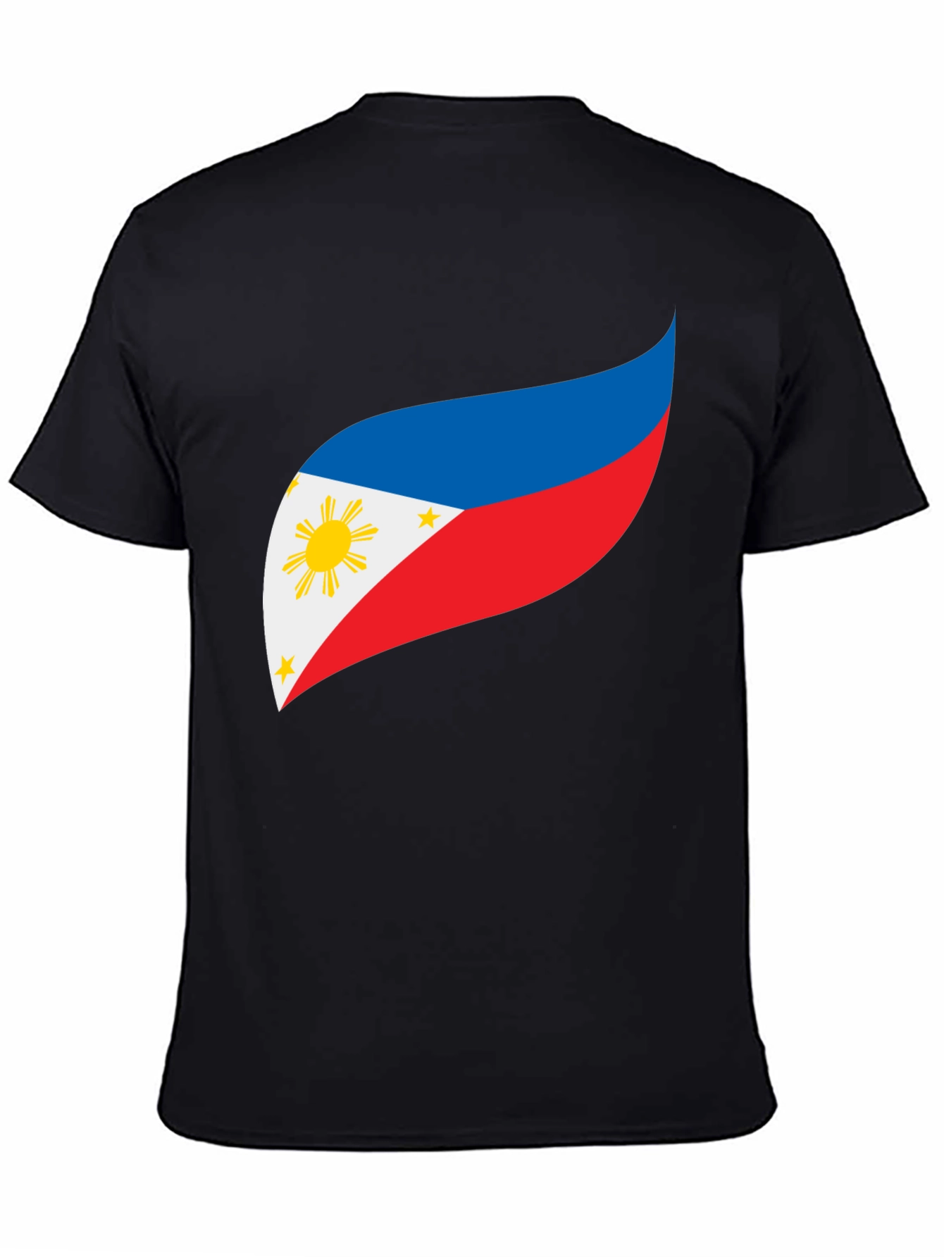 Philippines Flag Graphic Tee - Black