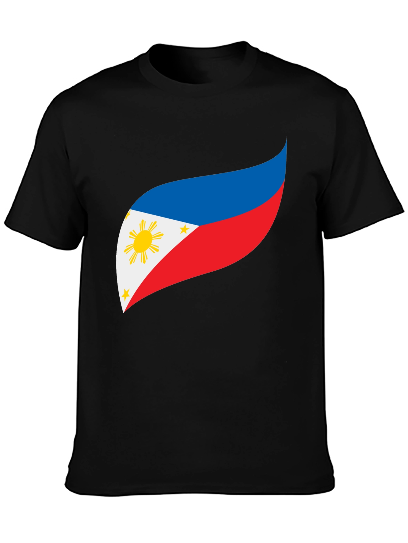 Philippines Flag Graphic Tee - Black