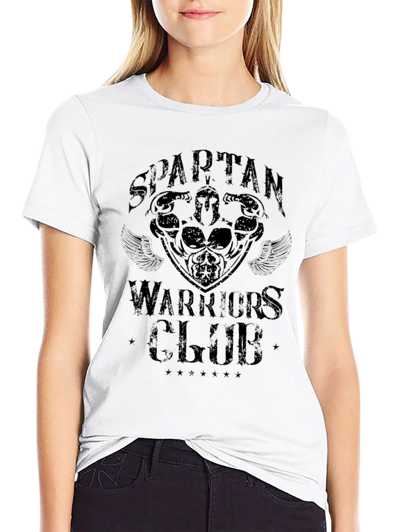 Spartan Warriors Club Black T-Shirt