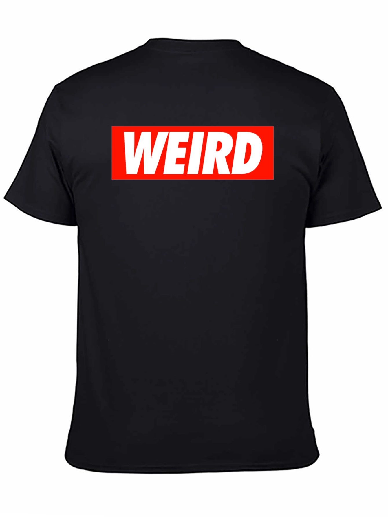 Weird Graphic Tee - Mens Black T-Shirt