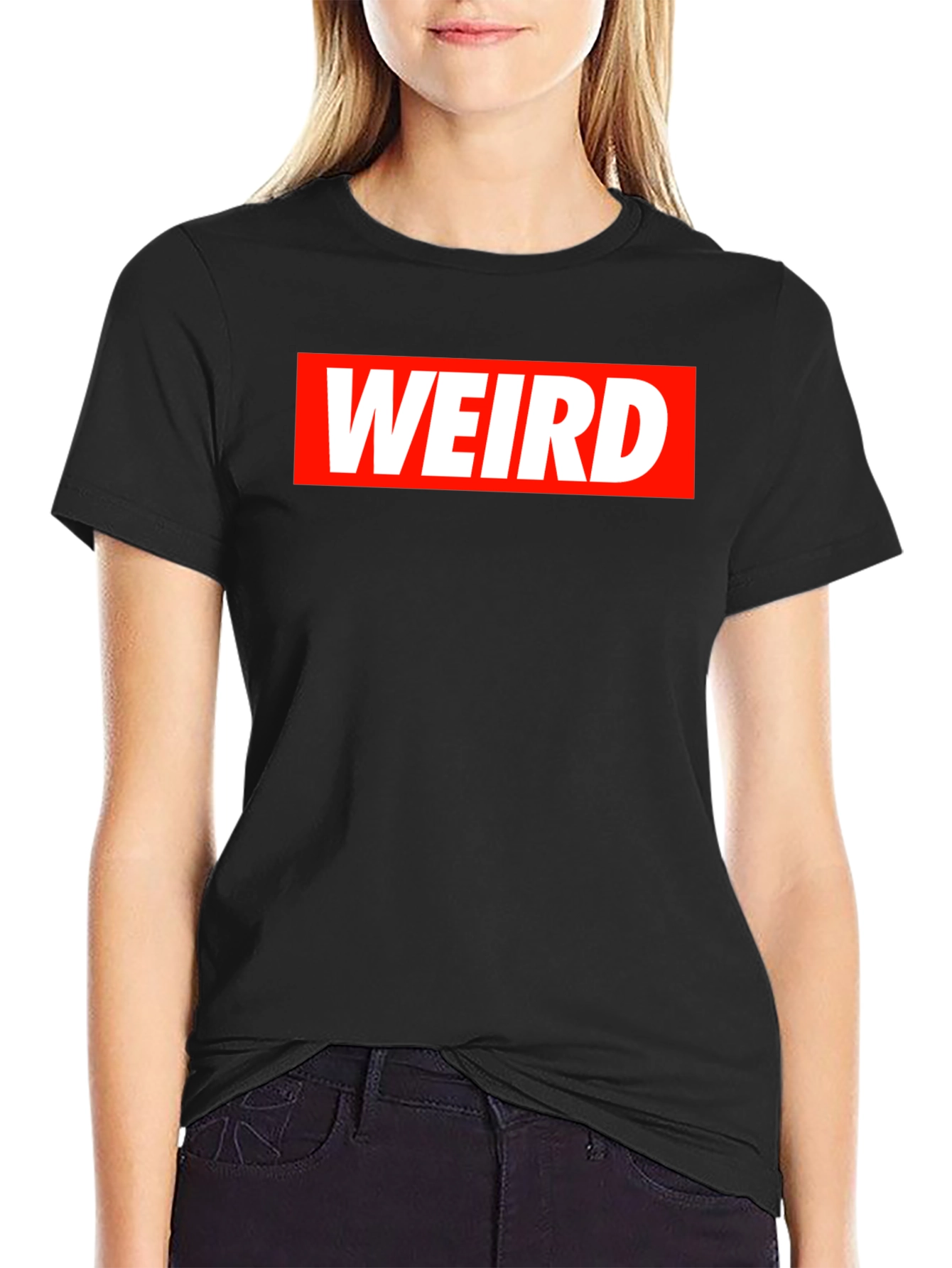 Weird Graphic Tee - Mens Black T-Shirt