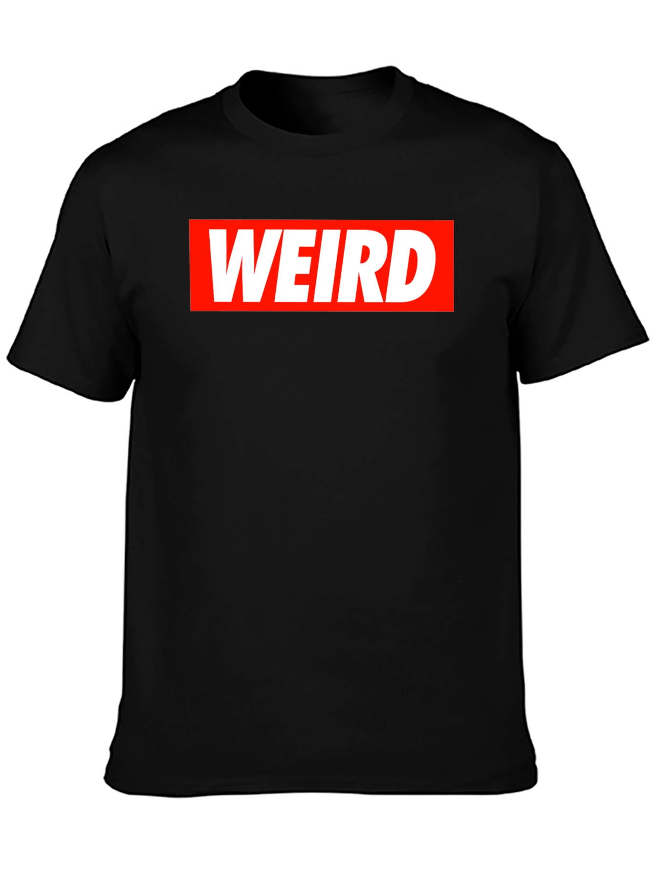 Weird Graphic Tee - Mens Black T-Shirt
