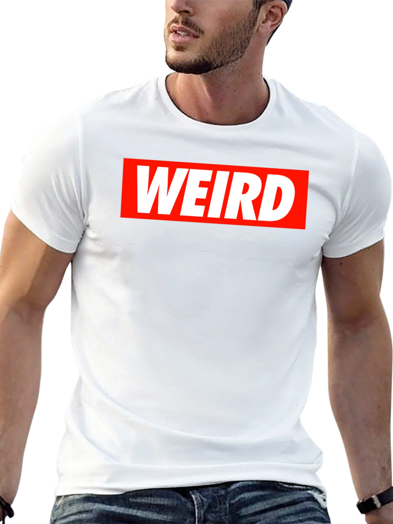 Weird Graphic Tee - Mens Black T-Shirt