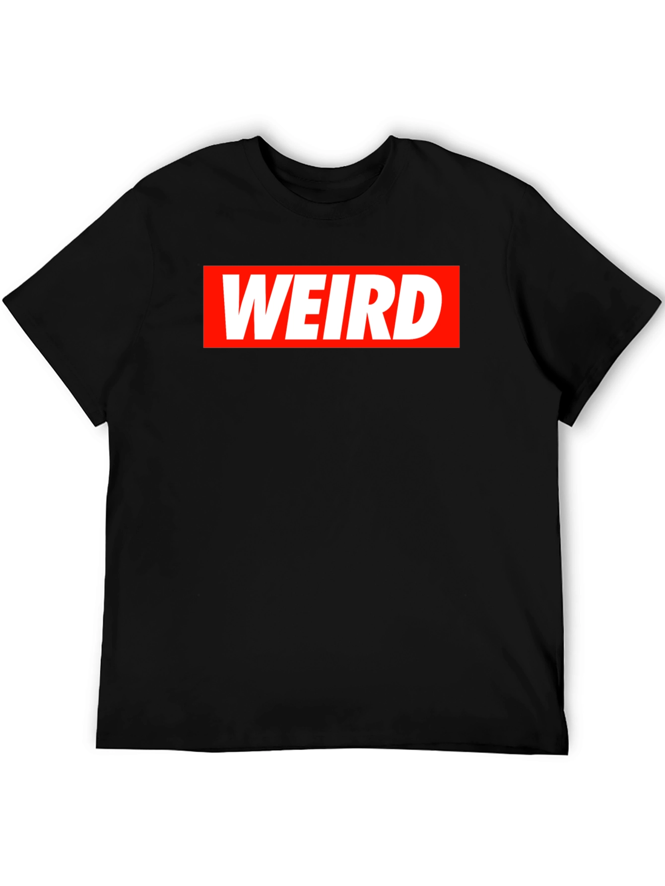 Weird Graphic Tee - Mens Black T-Shirt