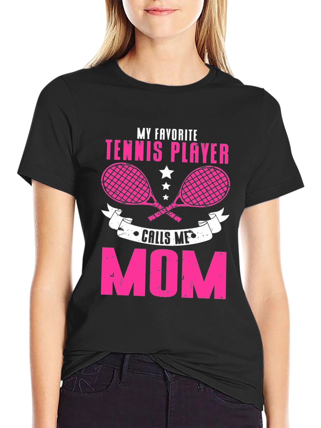 Tennis Mom T-Shirt - My Favorite Tennis Player