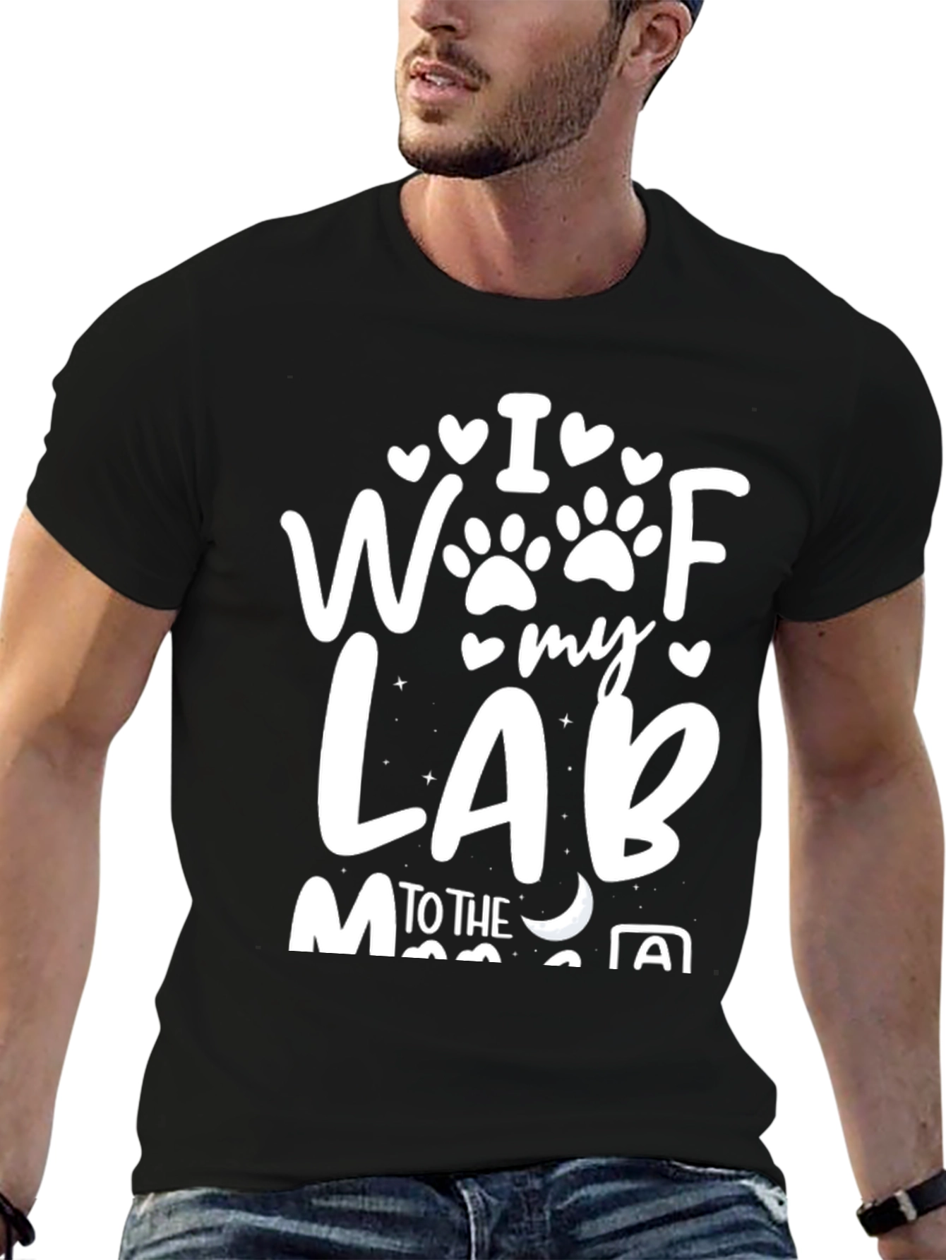 I Woof My Lab T-Shirt - Dog Lover Apparel