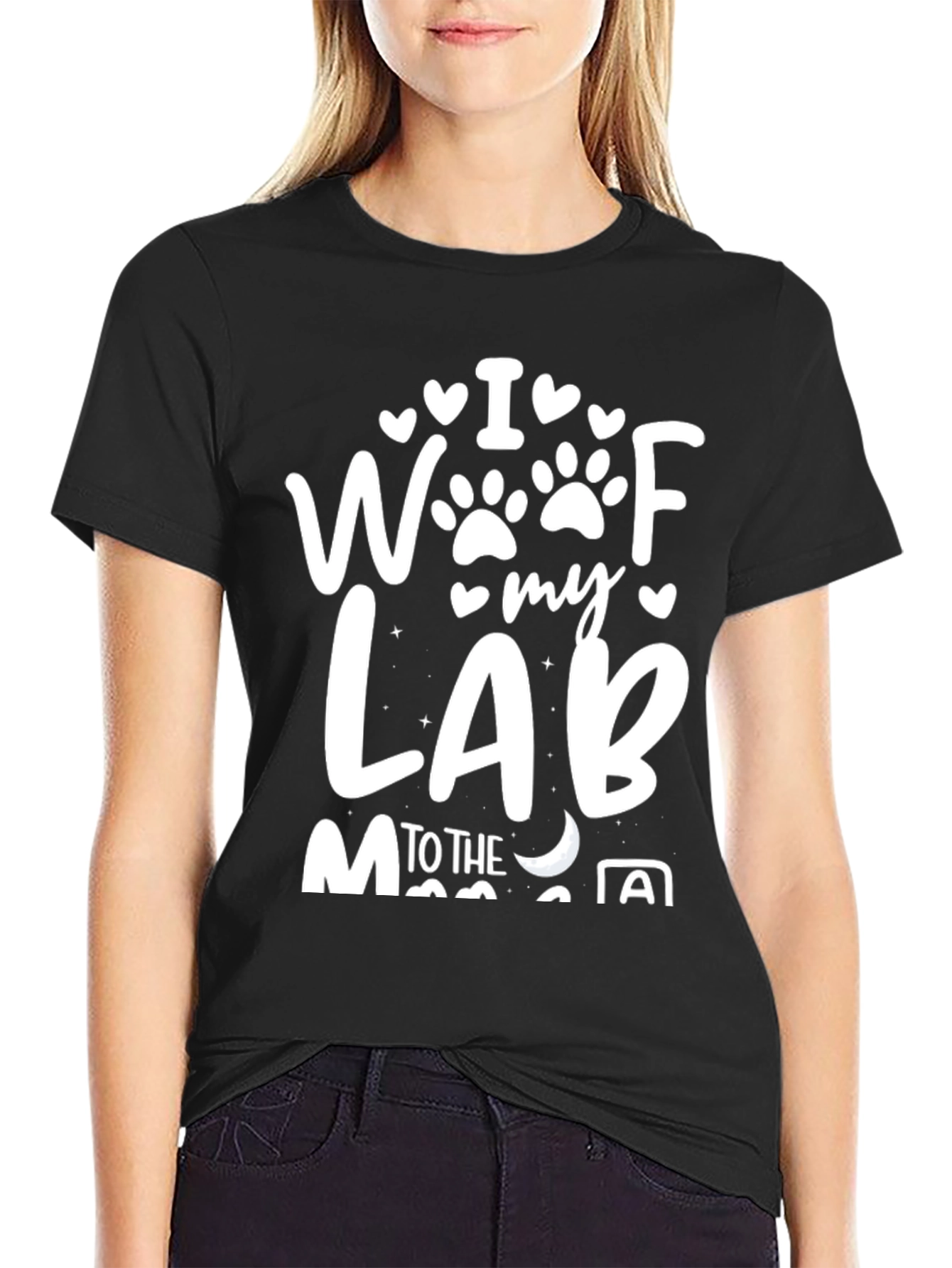 I Woof My Lab T-Shirt - Dog Lover Apparel