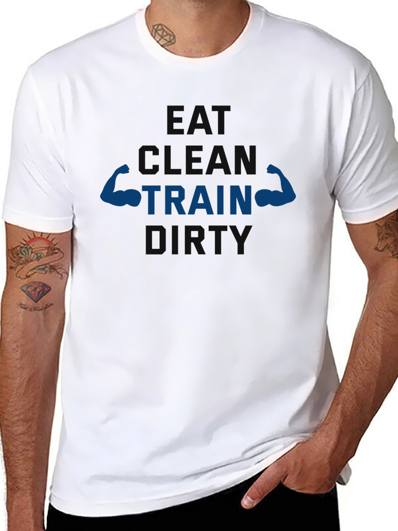 Eat Clean Train Dirty Graphic Tee