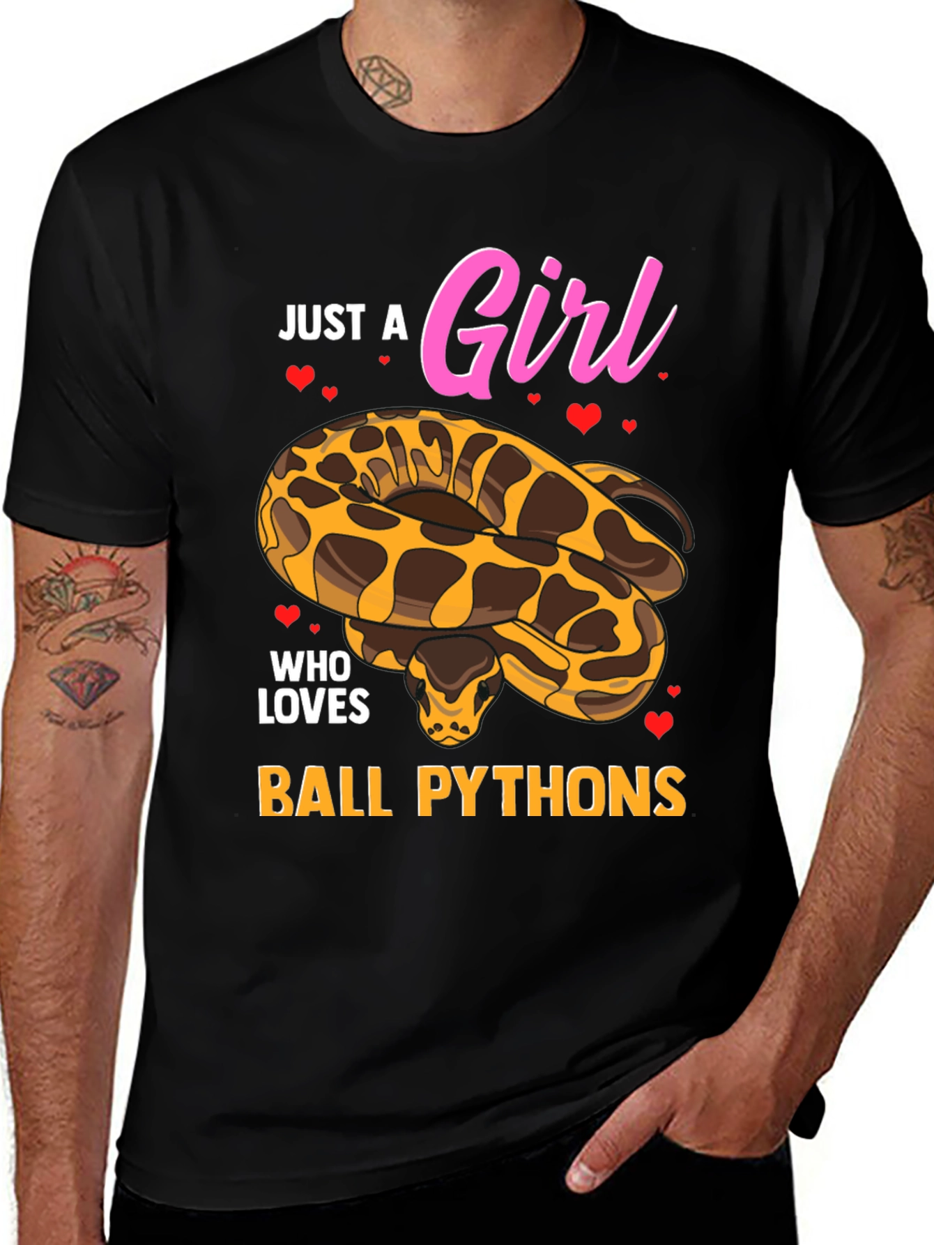 Just a Girl Who Loves Ball Pythons T-Shirt