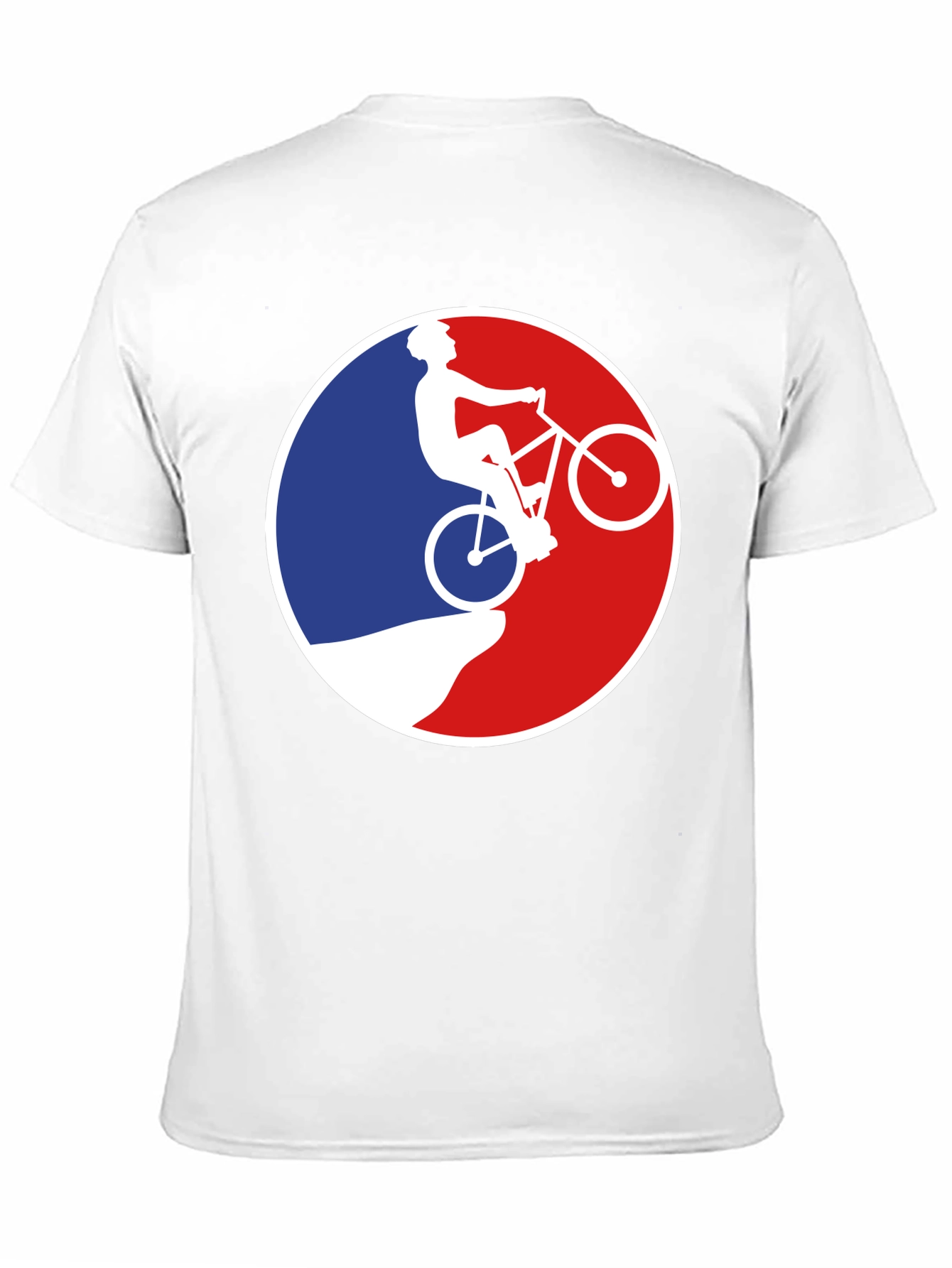 Mountain Biking Silhouette Graphic T-Shirt