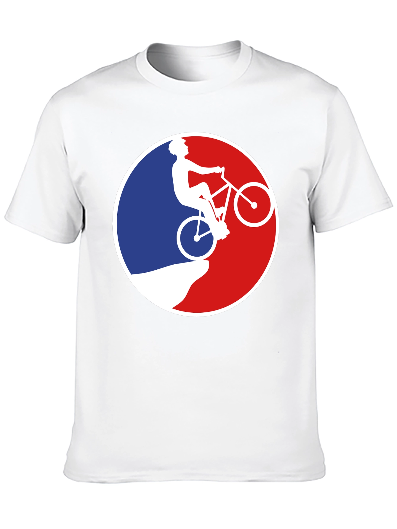 Mountain Biking Silhouette Graphic T-Shirt