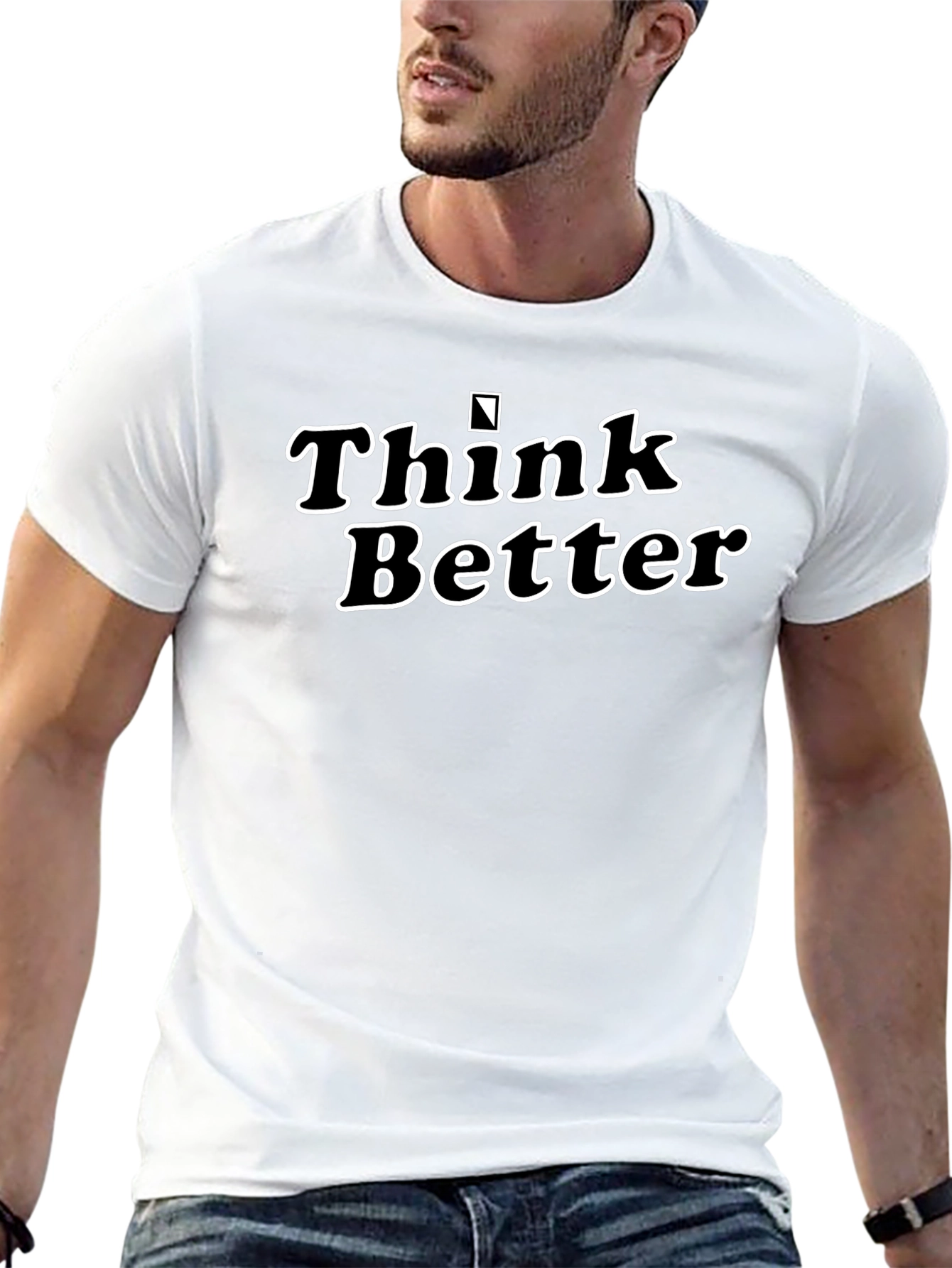 Think Better Black Graphic Tee