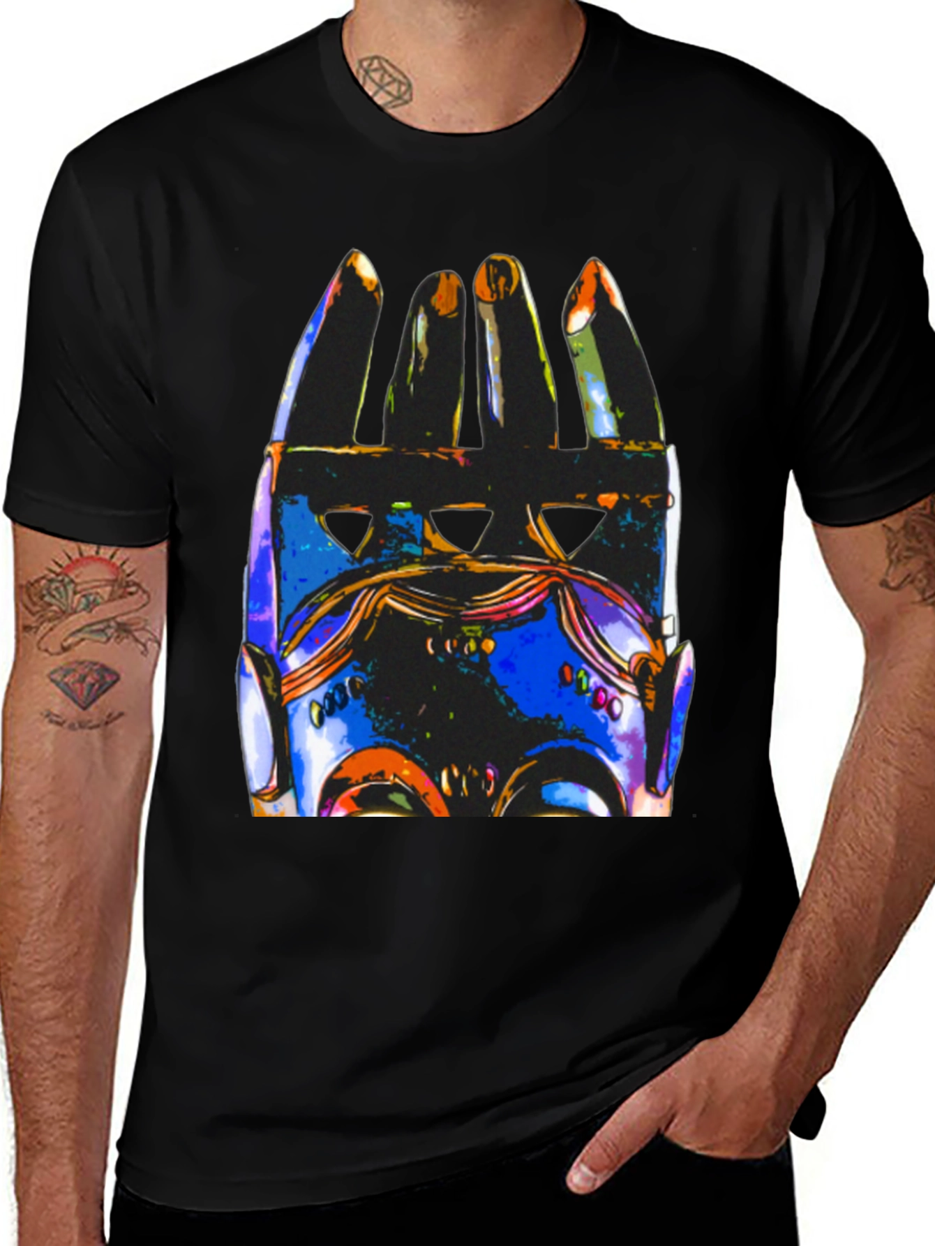 Abstract Hand Art T-Shirt - Unique Graphic Tee