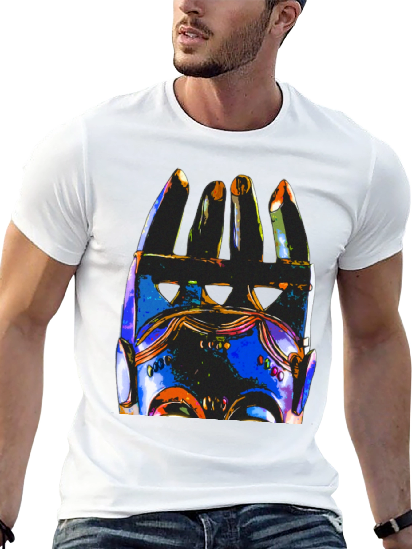 Abstract Hand Art T-Shirt - Unique Graphic Tee