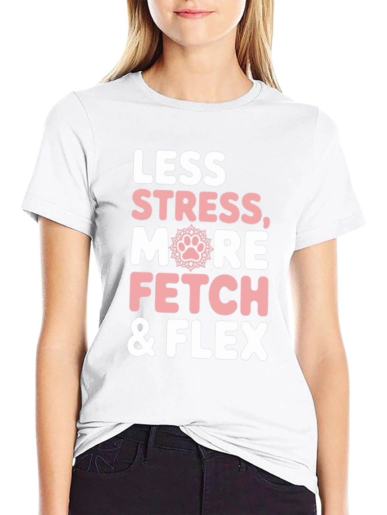Less Stress More Fetch & Flex Graphic Tee