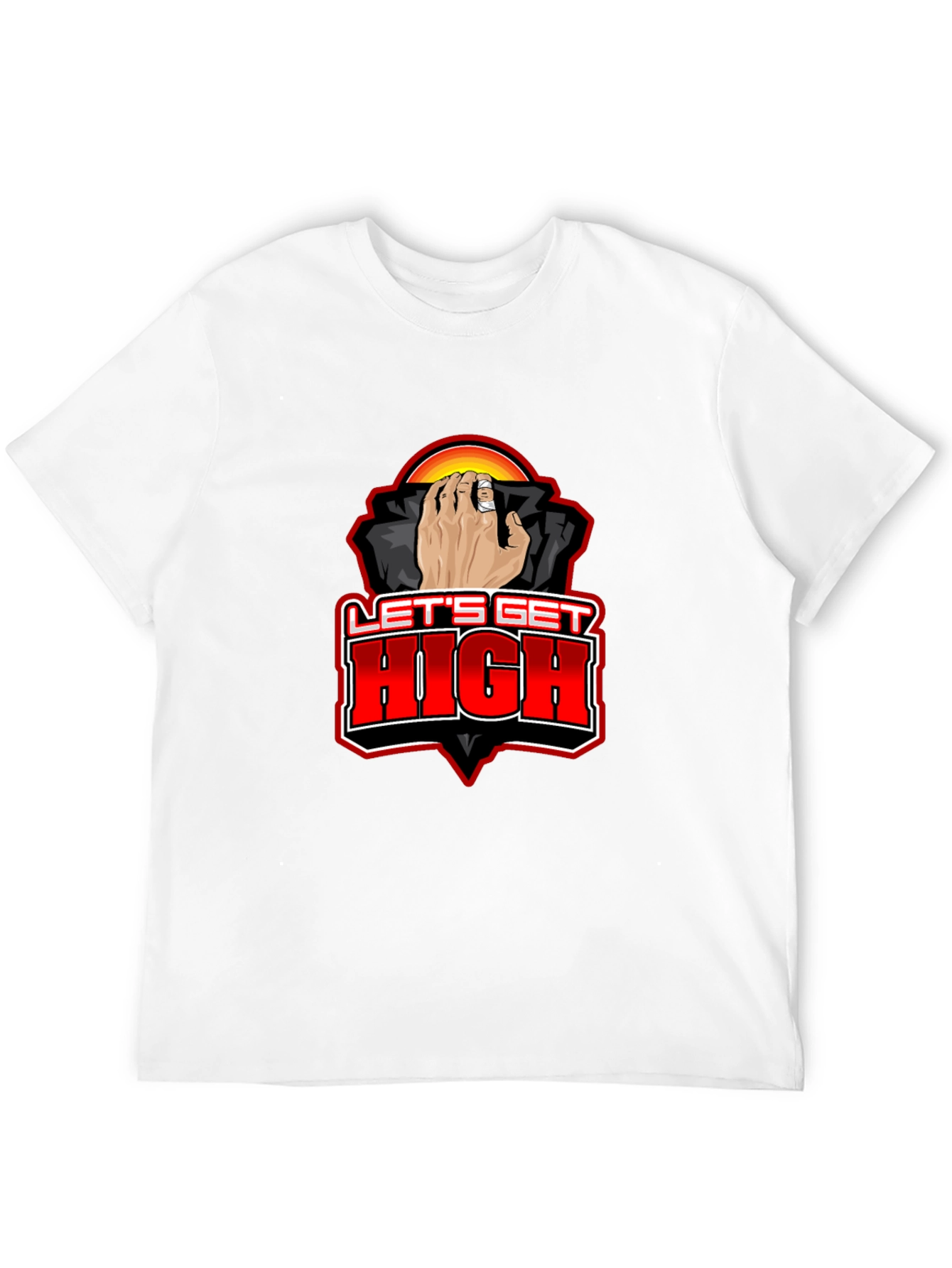 Lets Get High Graphic Tee - Black