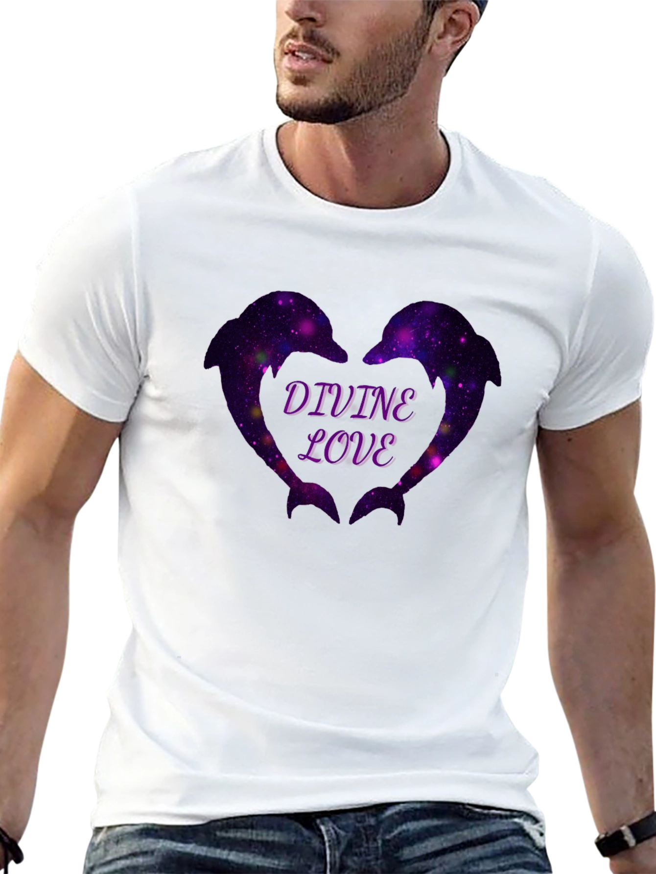 Divine Love Dolphin Heart T-Shirt
