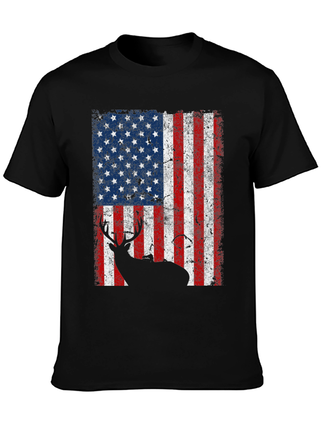 American Flag Deer Graphic Tee