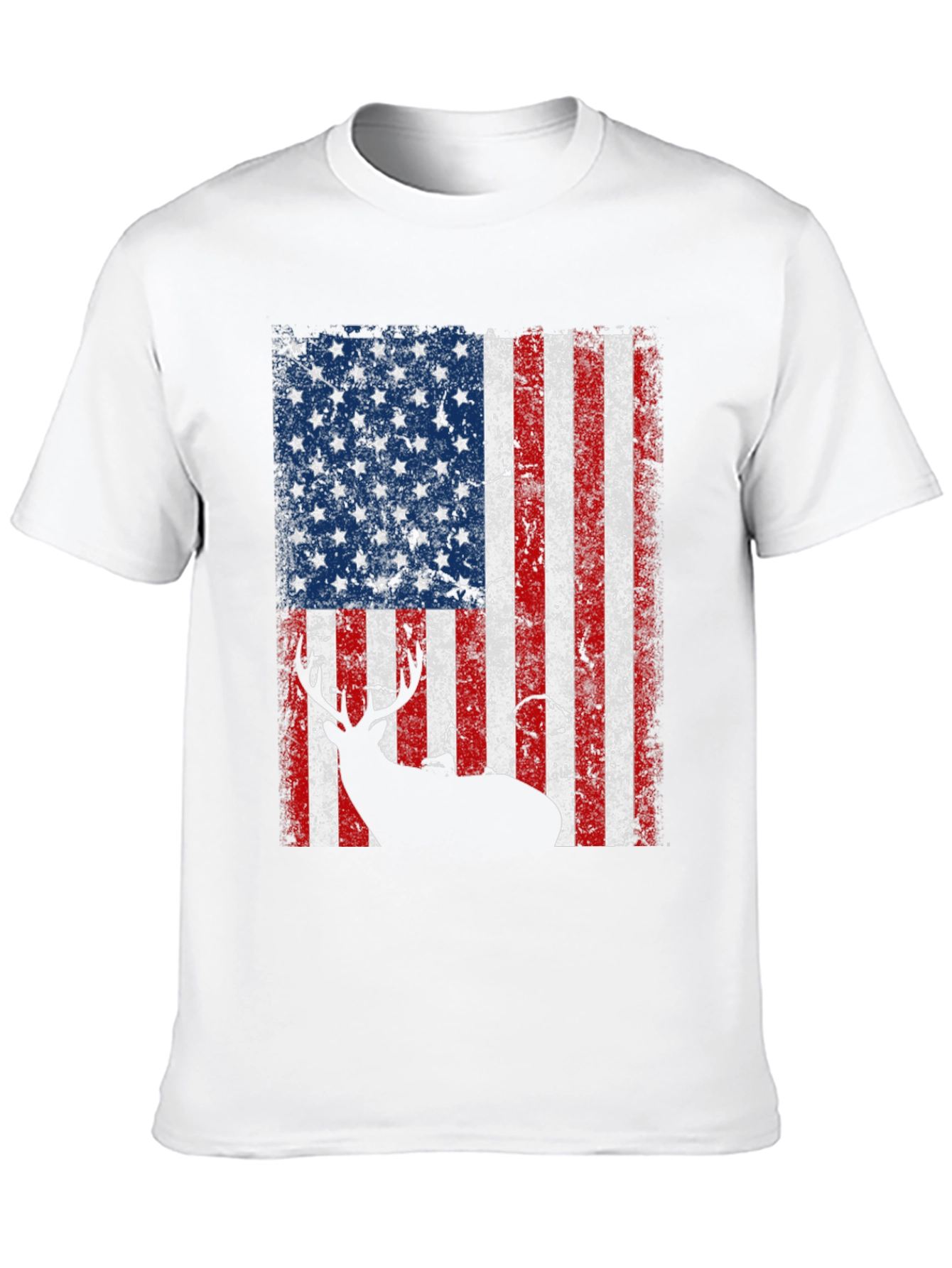 American Flag Deer Graphic Tee