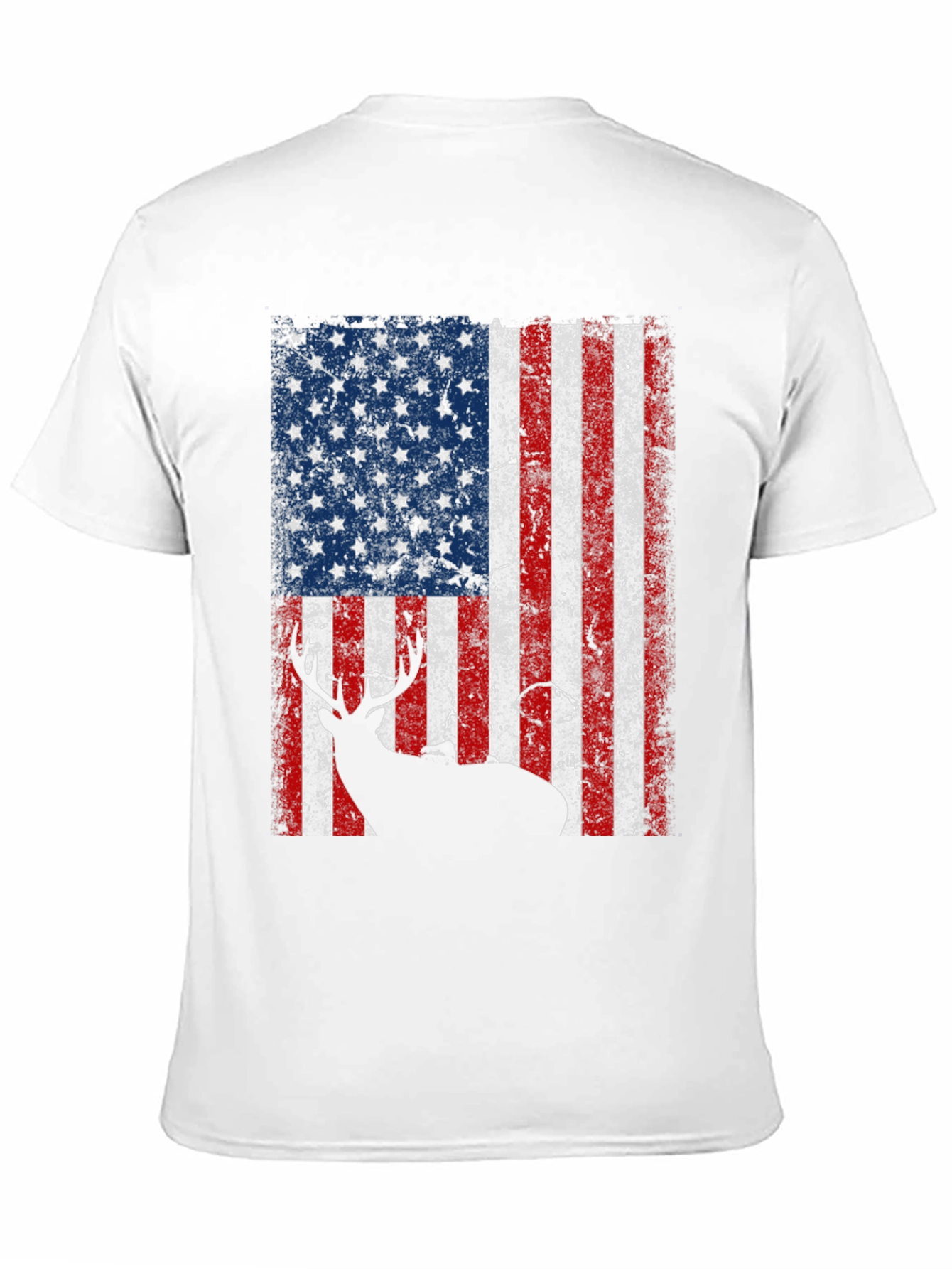 American Flag Deer Graphic Tee