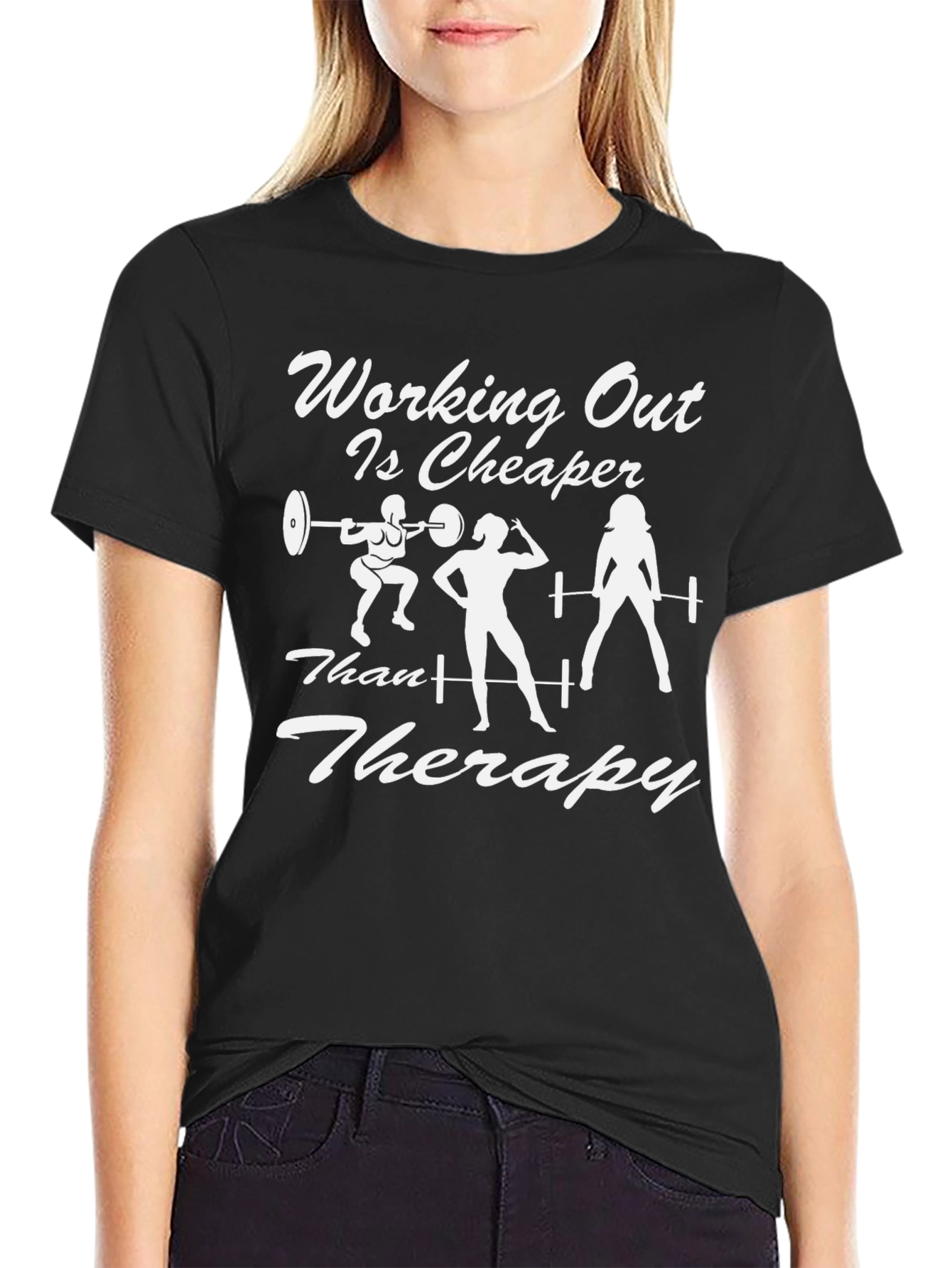 Workout Cheaper Than Therapy Graphic T-Shirt