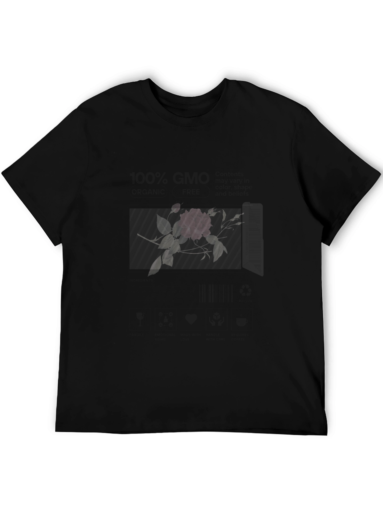 Black Rose & Keys Graphic Tee