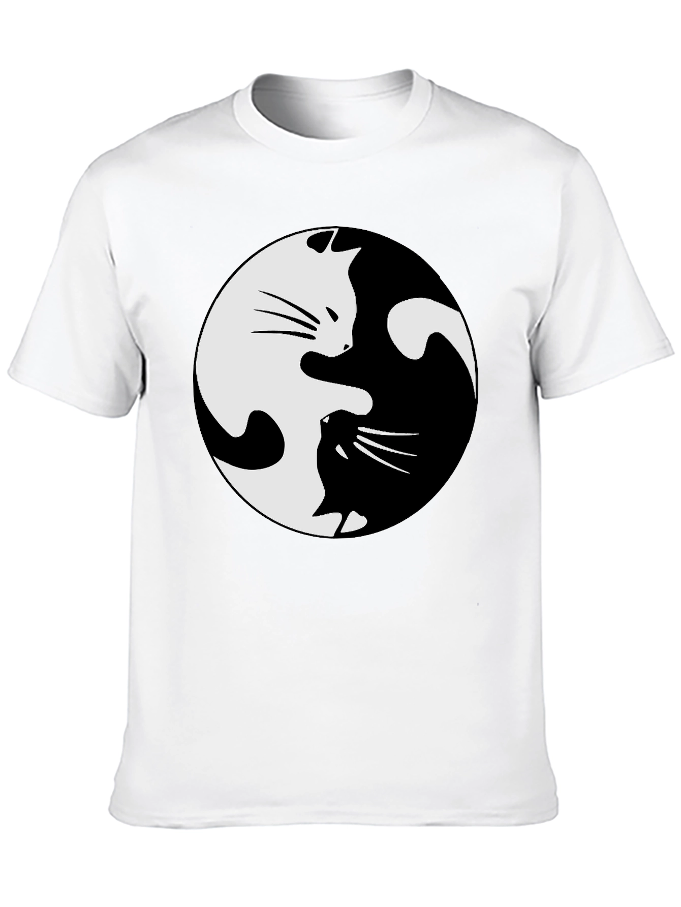 Yin Yang Cat T-Shirt - Balance and Style!