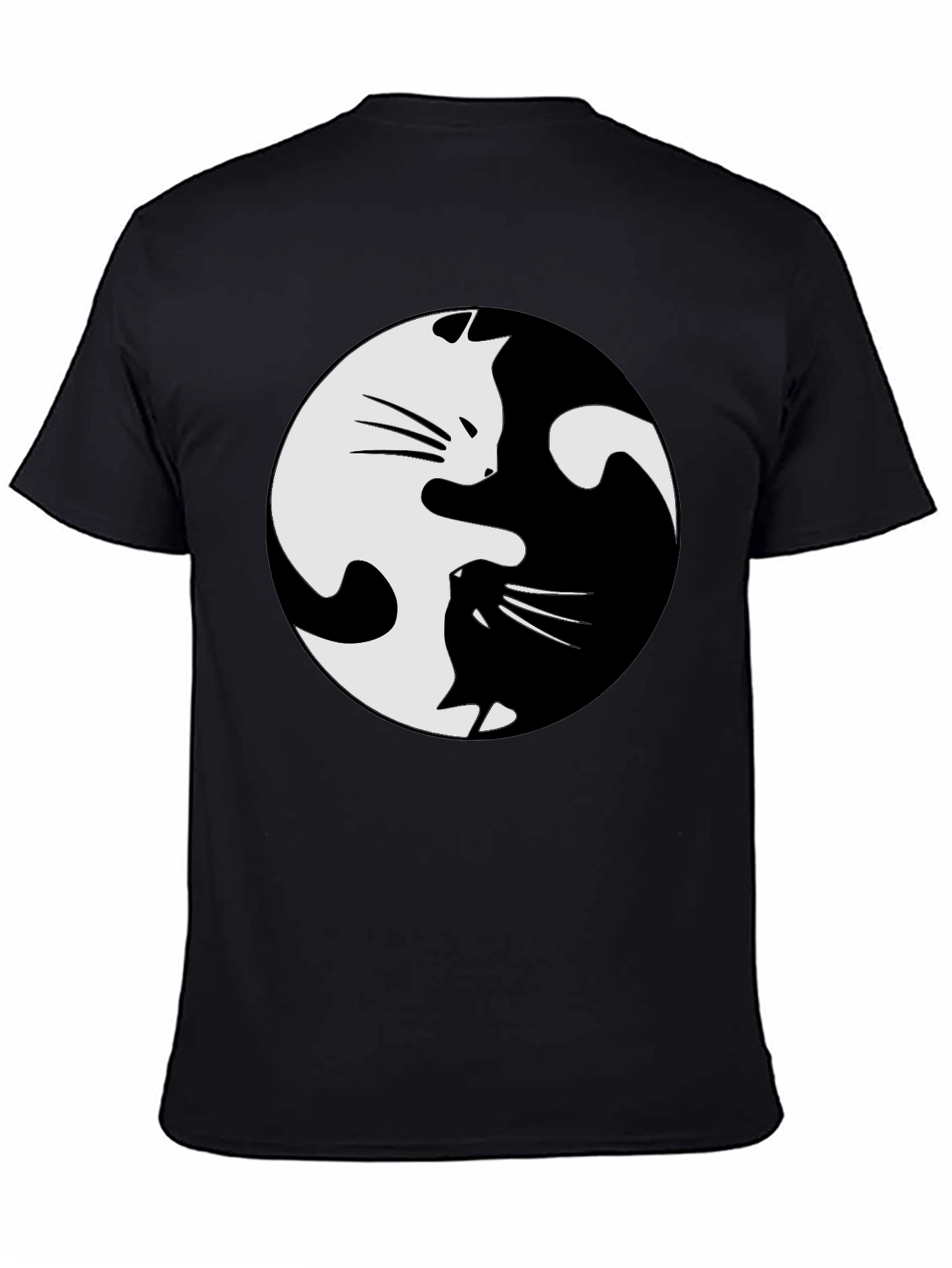 Yin Yang Cat T-Shirt - Balance and Style!
