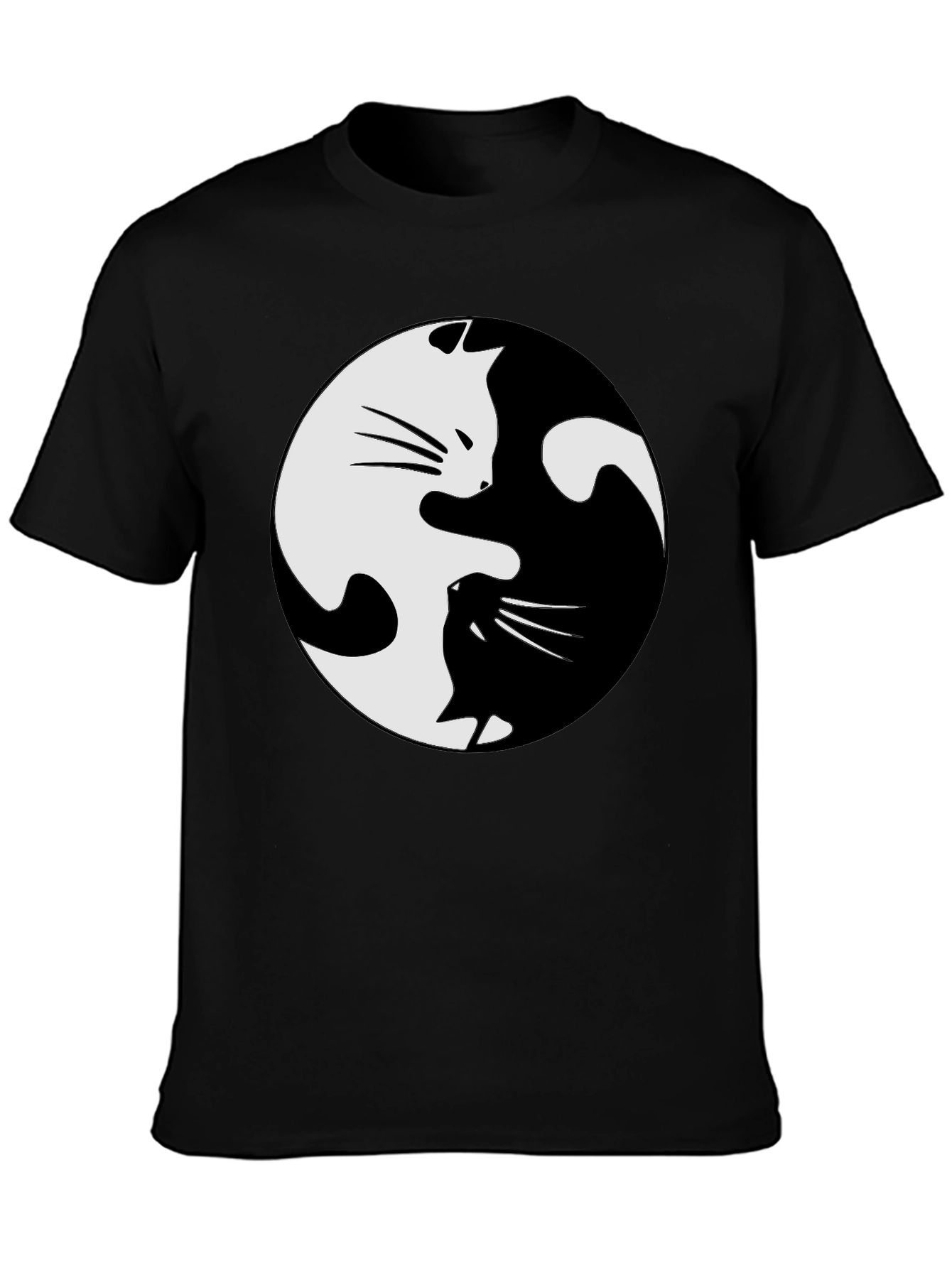 Yin Yang Cat T-Shirt - Balance and Style!