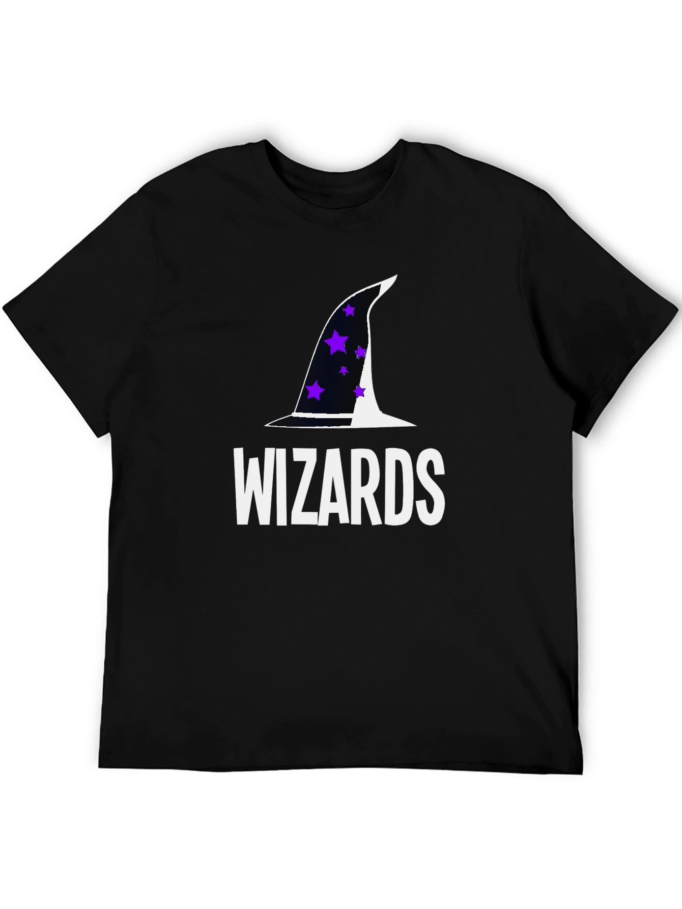 Wizards T-Shirt with Hat Graphic - Soft Cotton Tee