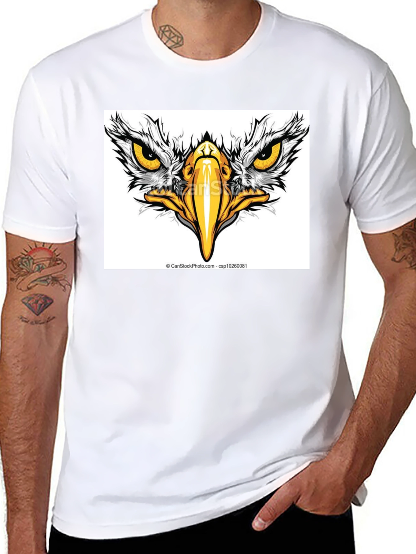 Eagle Eye Graphic Black T-Shirt