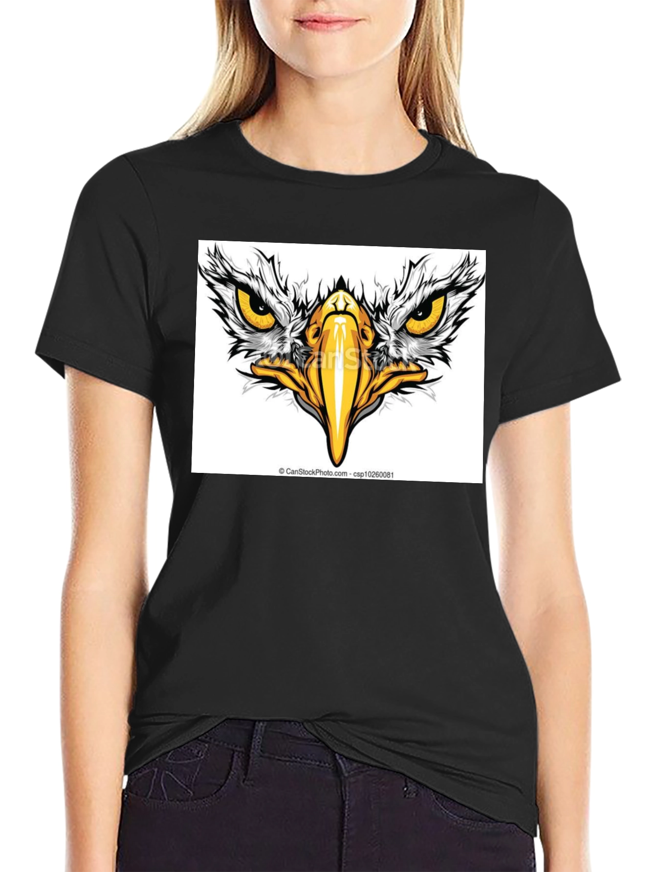 Eagle Eye Graphic Black T-Shirt