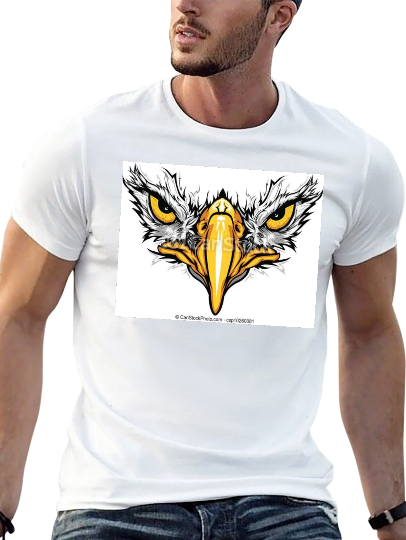 Eagle Eye Graphic Black T-Shirt