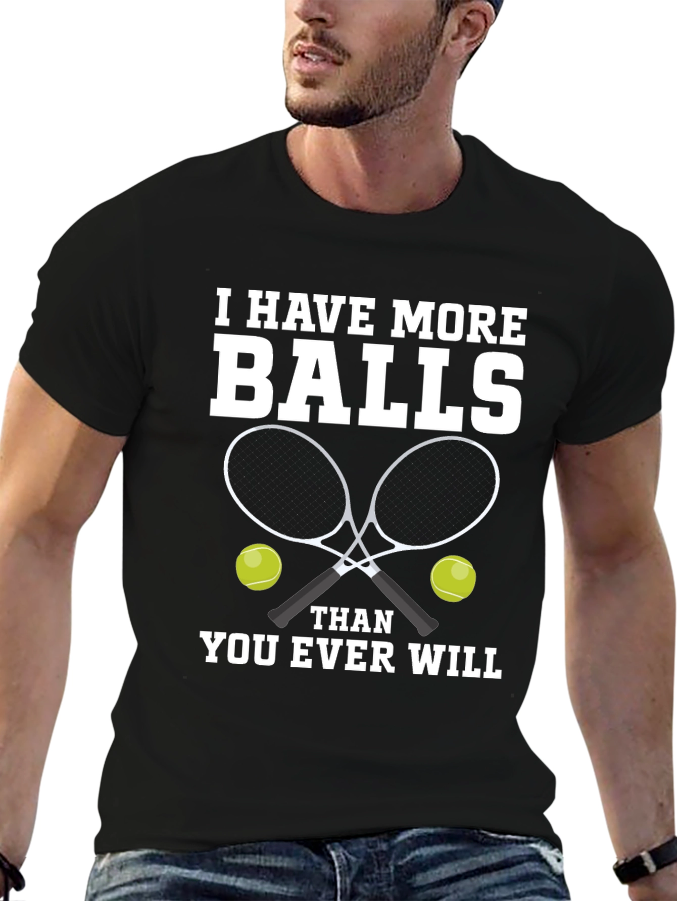 Tennis Balls Graphic Tee - Funny Tennis Player Gift