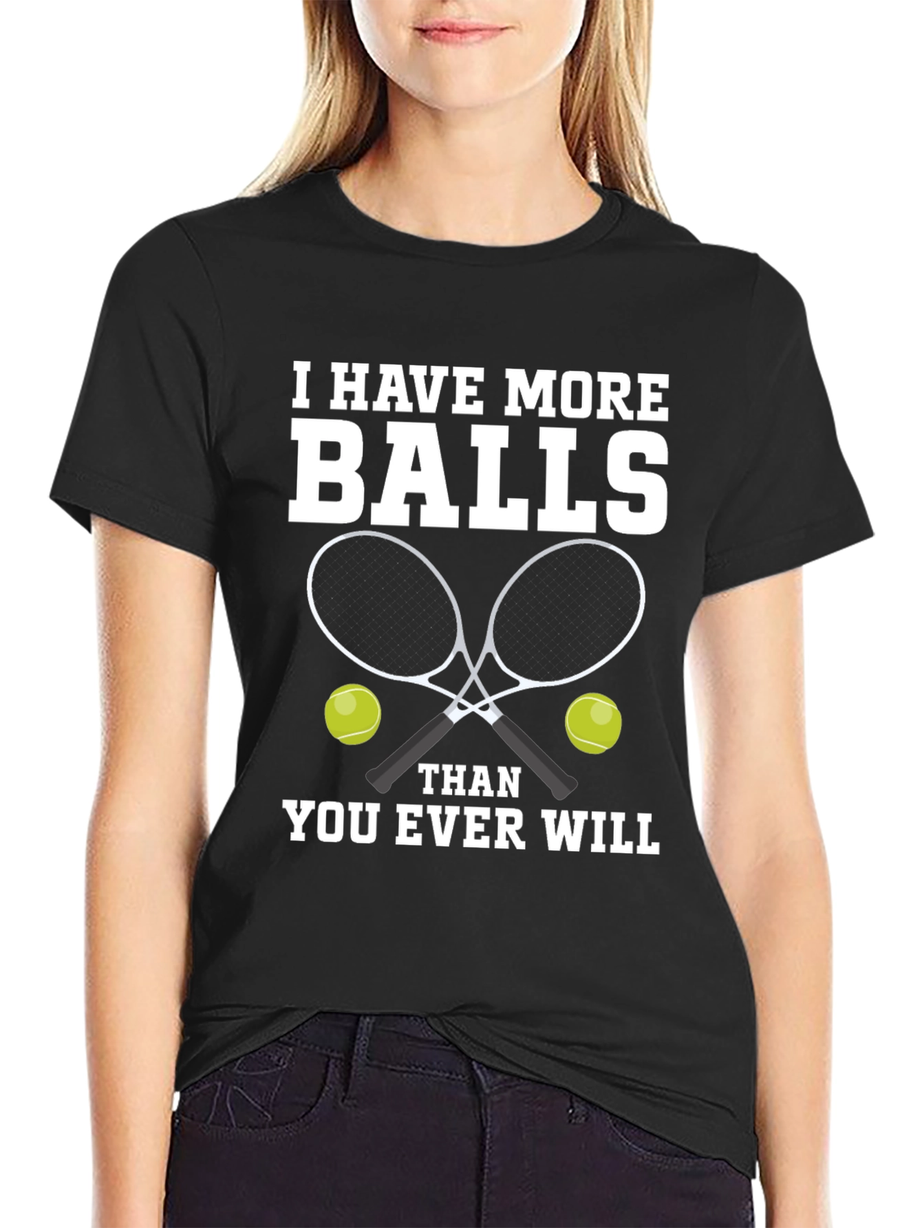 Tennis Balls Graphic Tee - Funny Tennis Player Gift