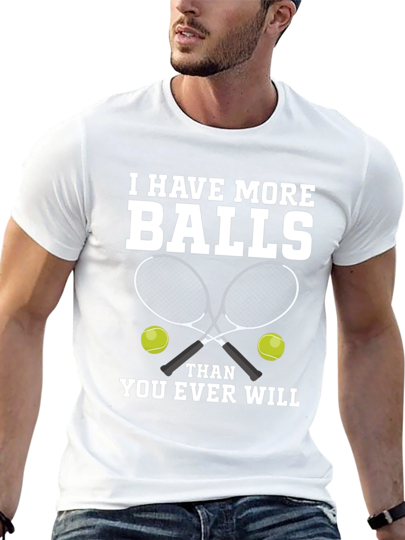 Tennis Balls Graphic Tee - Funny Tennis Player Gift