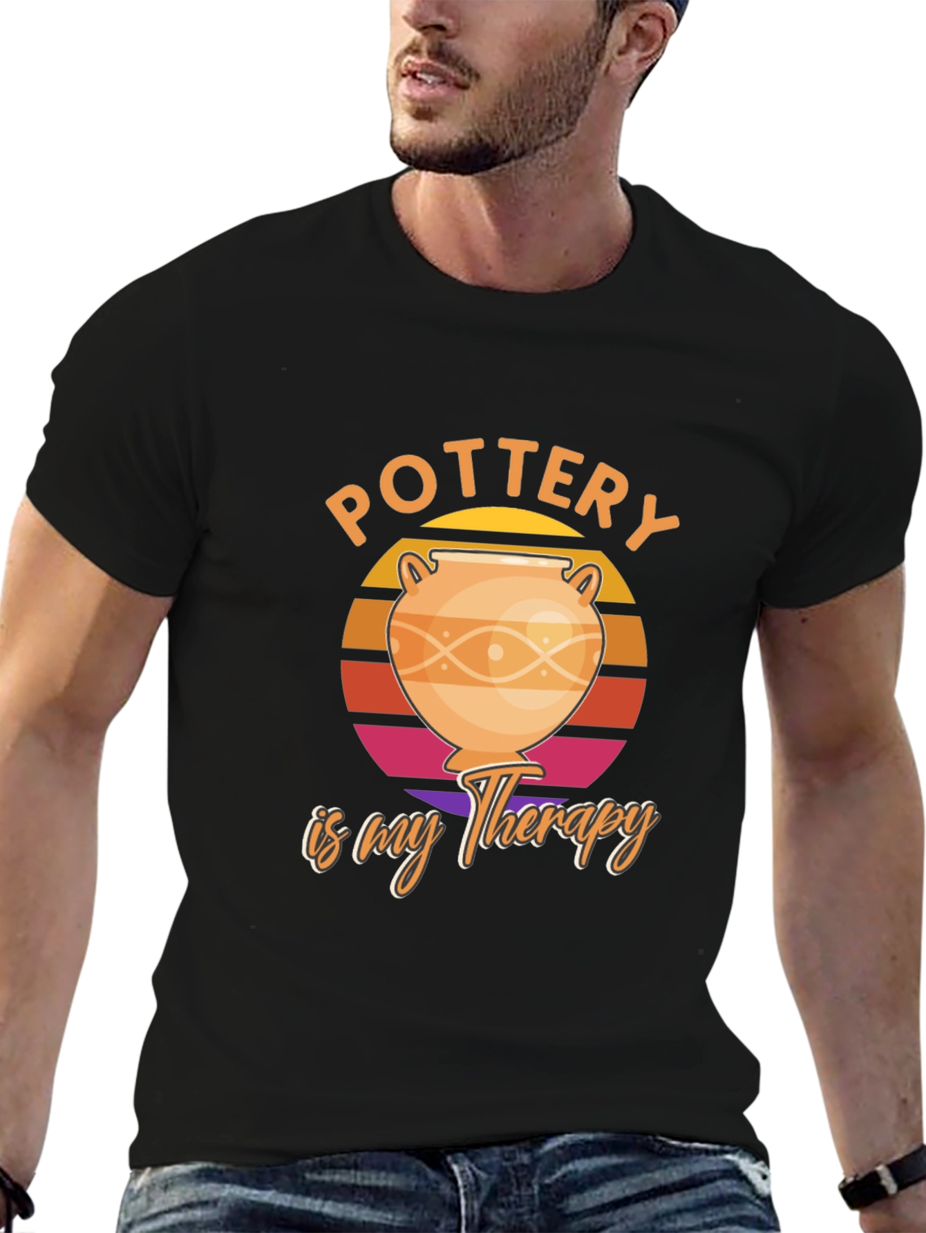 Pottery Is My Therapy Graphic T-Shirt